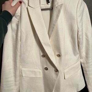 White House Black Market Textured Blazer